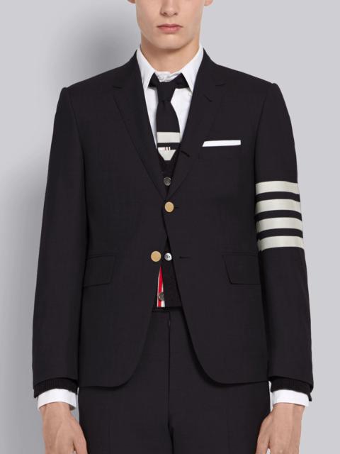 Thom Browne Navy Wool 4-Bar Classic Sport Coat