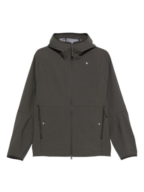 Stone Island hooded zip-front jacket