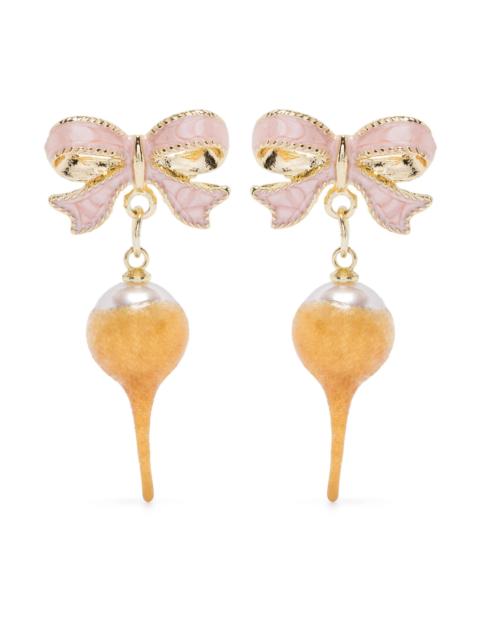 OTTOLINGER Bow Pearl Earrings