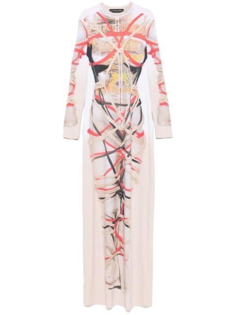 Y/Project trompe l'oeil-print maxi dress