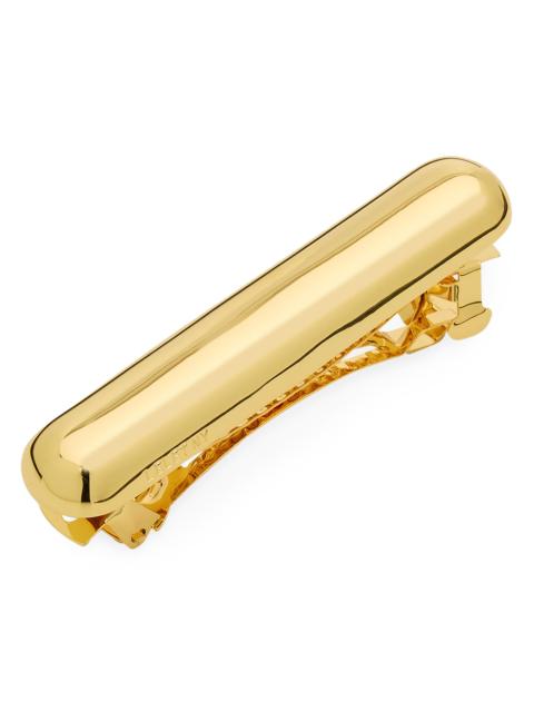 LELET NY Women's Glossy Goldtone Bar Barrette - Gold