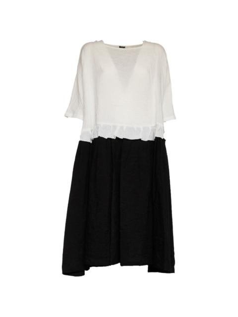 apuntob short-sleeve ruffled dress