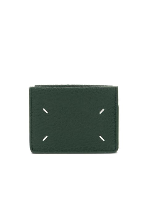 Maison Margiela four-stitches embossed-grain wallet