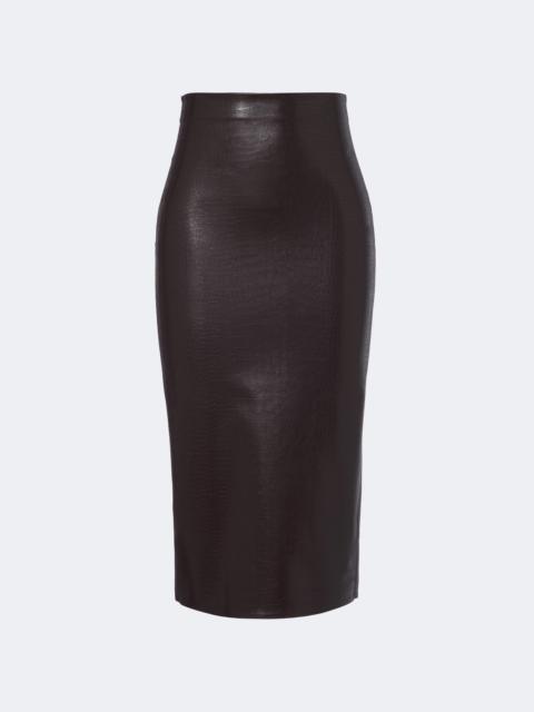 Wolford Croc-effect pencil skirt