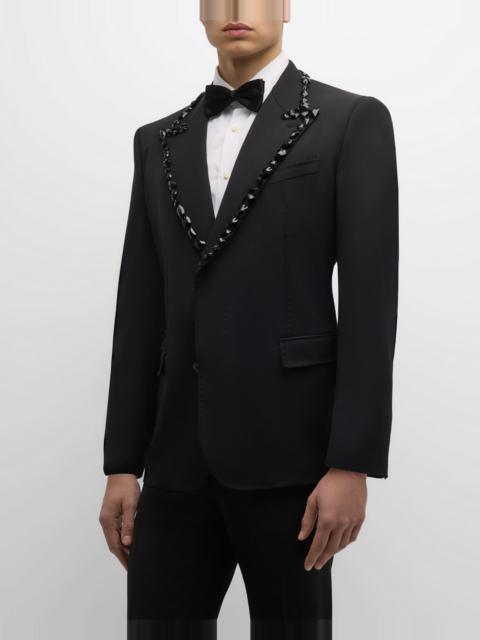 Men's Beaded Tuxedo Jacket