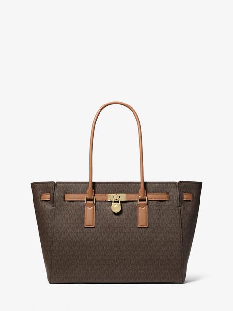 MICHAEL KORS Hamilton Moderne Large Signature Logo Tote Bag