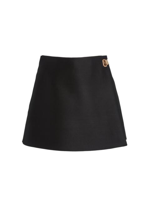 BALENCIAGA Tailored Wool-Silk Skort black