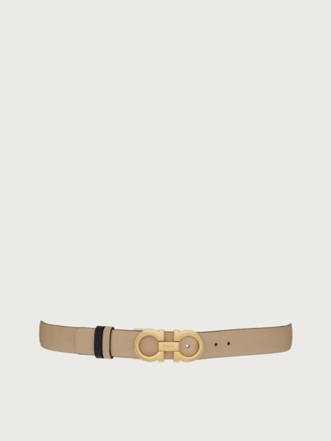 FERRAGAMO Reversible and adjustable Gancini belt