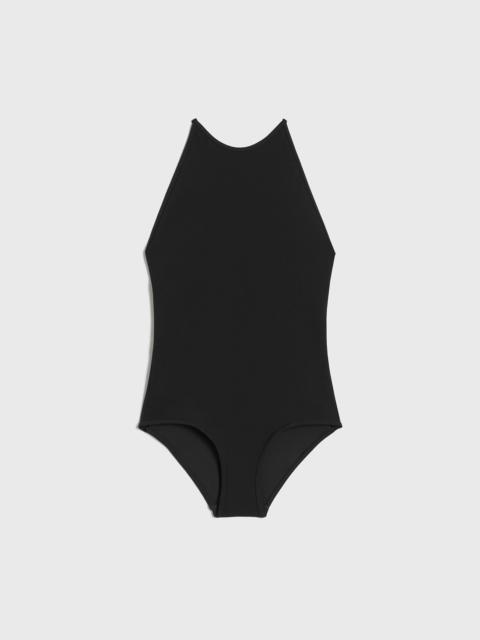 High neck swimsuit black