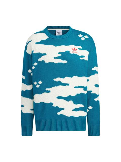 adidas adidas Originals Sweater Asia Sizing 'Blue White' JE9189