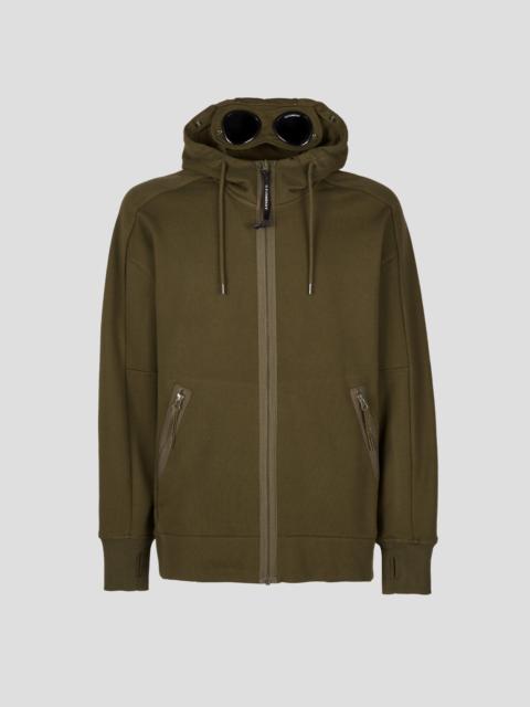 Diagonal Raised Fleece Goggle Hoodie