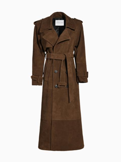 LoveShackFancy Susanna Chow Madison Suede Trench