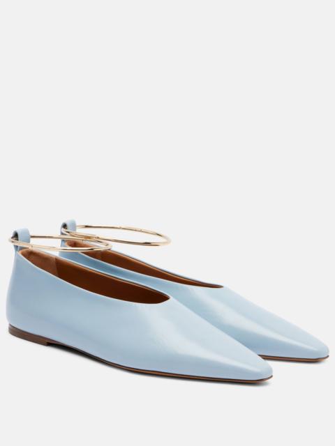 Jil Sander Leather ballet flats