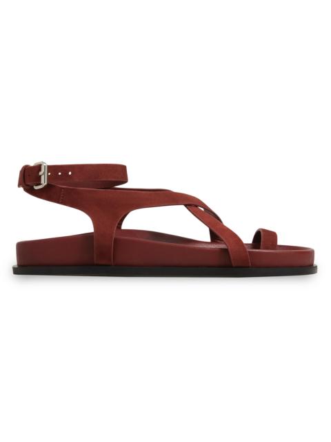 A.EMERY A. Emery Women's Jalen Slim Suede Sandals - Brick Suede