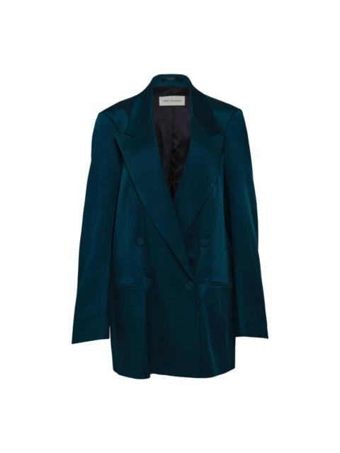 Dries Van Noten Loose Fit Double Breasted Blazer