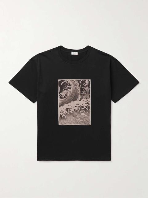 CELINE Printed Cotton-Jersey T-Shirt