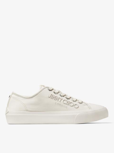 JIMMY CHOO Palma/M
Latte Canvas Low-Top Trainers with Embroidered Logo