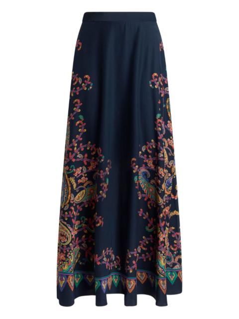 Etro paisley-print maxi skirt