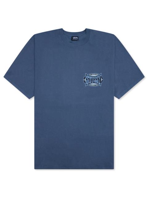 Stüssy CHAMPION OVAL PIGMENT DYED TEE - NAVY