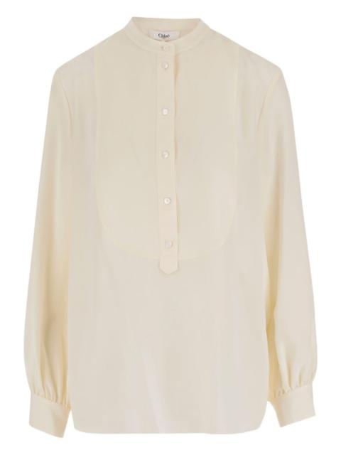 Chloé mandarin-collar button shirt