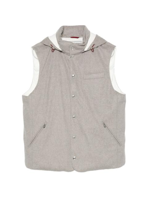 Brunello Cucinelli Brunello Cucinelli Hooded Press-stud Gilet