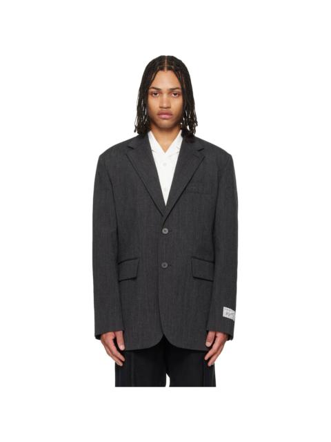 Wooyoungmi Gray Oxford Single Blazer