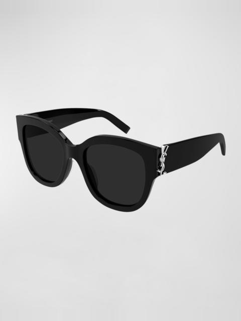 SAINT LAURENT YSL Oversized Acetate Cat-Eye Sunglasses