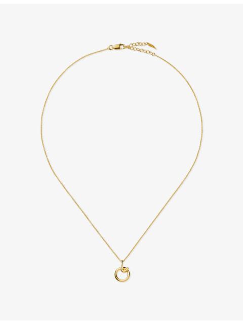 MISSOMA Curly Molten Mini Initial O 18ct Gold Vermeil Necklace