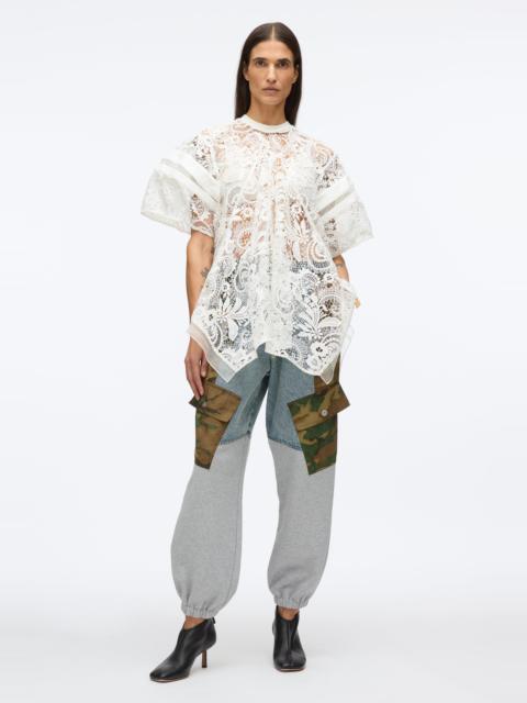 3.1 Phillip Lim Embroidered Lace Hankerchief Top
