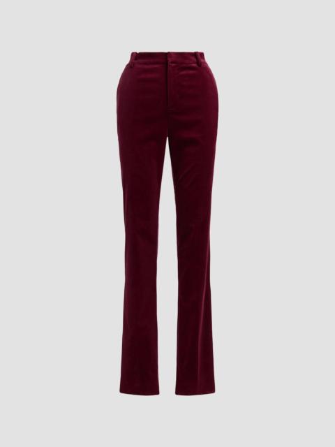 Ralph Lauren Women's Macy Stretch Velvet Pants - Red