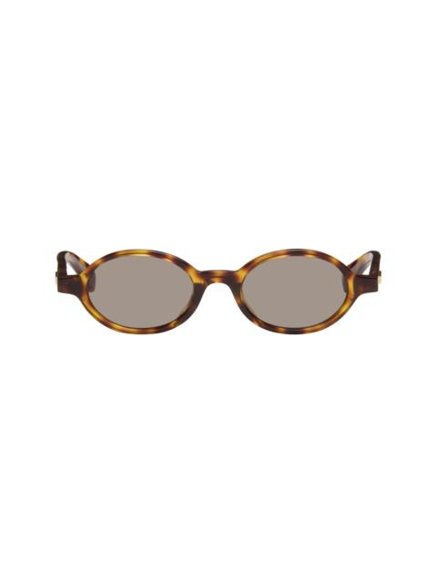 Bottega Veneta Brown Classic Oval Sunglasses