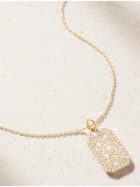 STONE AND STRAND Hold Me 14-karat Gold Diamond Necklace