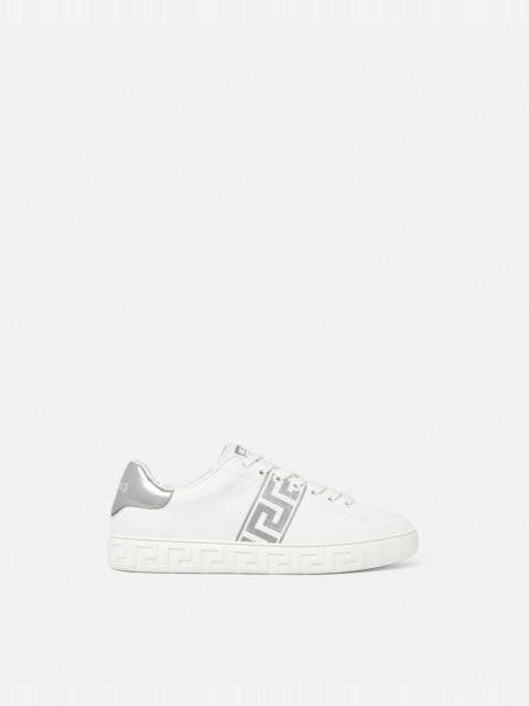 Embroidered Greca Sneakers