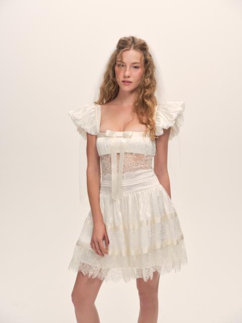 For Love & Lemons Annabelle Lace Mini Dress