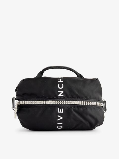 Givenchy G-zip small woven-blend bum bag