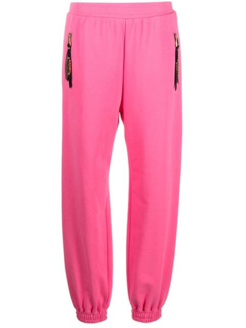 Moschino logo-lettering jersey track pants