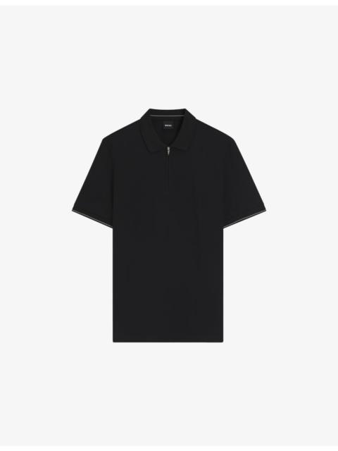 BOSS Slim-Fit Short-Sleeve Cotton Polo