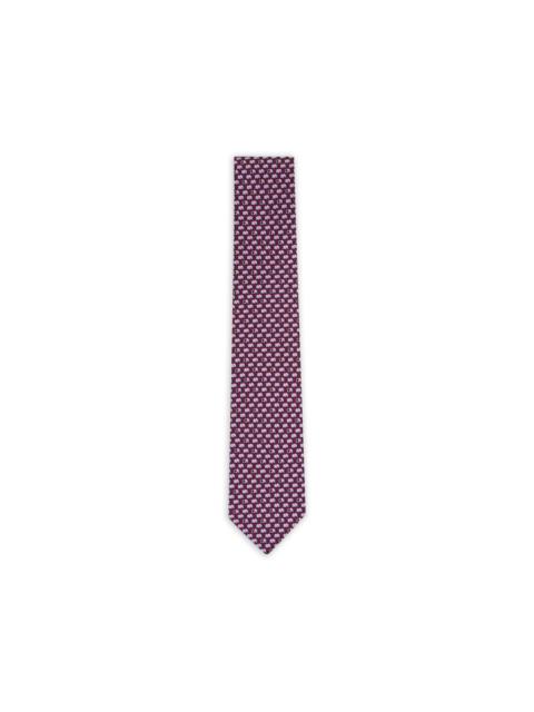 FERRAGAMO elephant-pattern silk tie