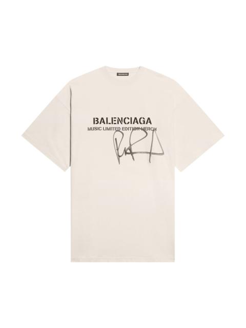 Balenciaga Oversized T-Shirt 'Chalky White/Washed Black'