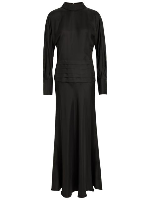 RÓHE Rohe Tuxedo-style Silk Midi Dress