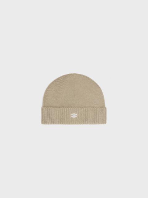 CELINE triomphe cap in wool and cashmere
