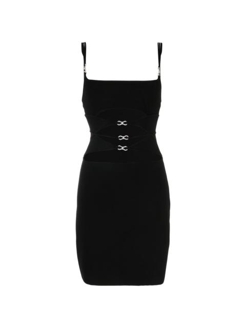 MACH & MACH cut-out detail midi dress
