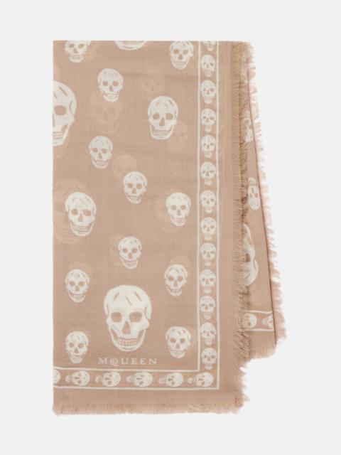 Alexander McQueen Skull wool scarf