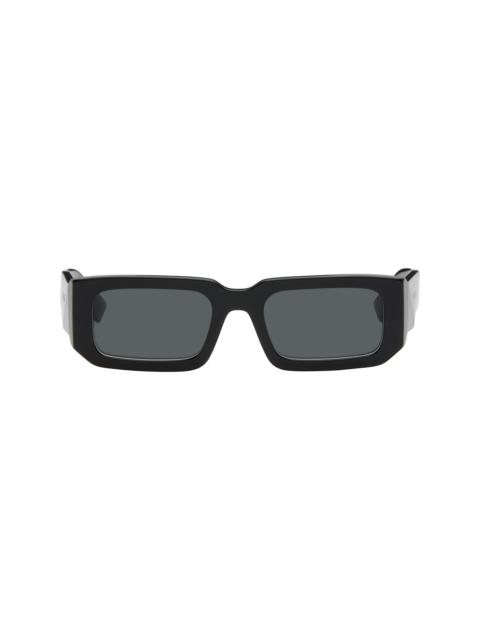 Prada Black Square Acetate Chunky Sunglasses