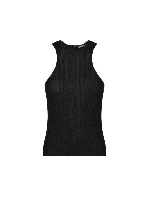 LUREX RIB RACER BACK TANK TOP