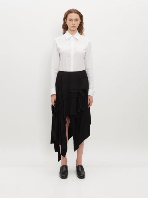 Yohji Yamamoto Horizontal Pintuck Skirt