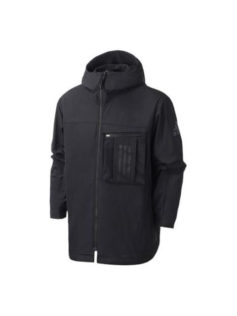 Men's adidas Sports Stylish Loose Jacket Black FM9393