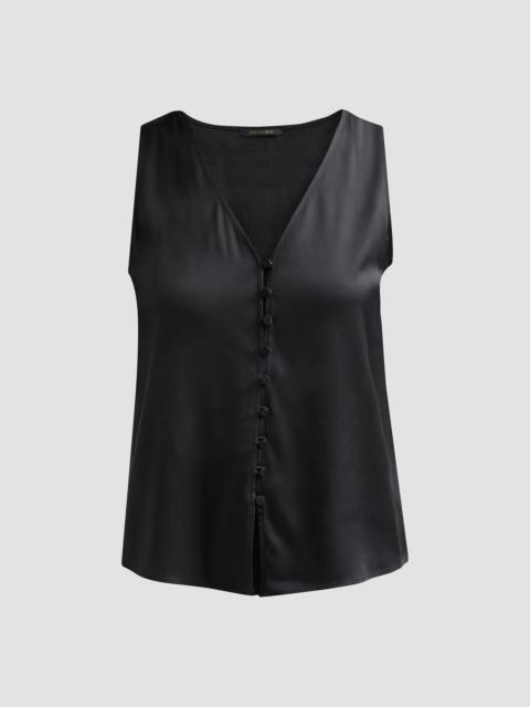 KOBI HALPERIN Women's Colette Silk-Blend Sleeveless Blouse - Black
