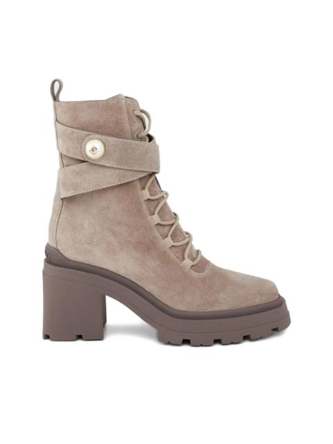 JIMMY CHOO 80mm Noemi square-toe boots