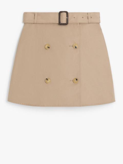 Mackintosh CORBY SAND GABARDINE COTTON SKIRT